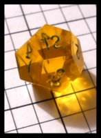 Dice : Dice - DM Collection - Windmill Tranparent Yellow D12 - Ebay May 2012